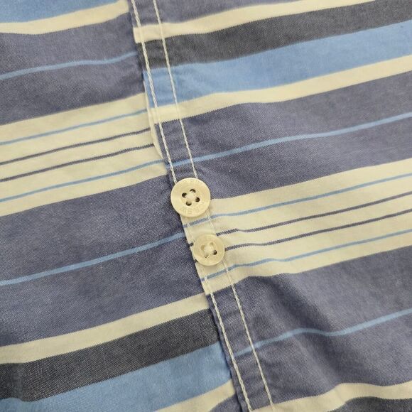 J. Crew Shirt Men M Slim Fit Blue White Multicolor Horizontal Striped L/S - Picture 11 of 11